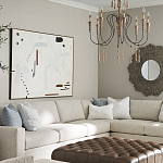 Люстра с состаренными резными элементами Big Graceful Profile варинант исполнения - 5 | Loft Concept в Челябинске