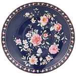 Чайный сервиз из фарфора синий на 6 персон 14 предметов Flower Porcelain Collection варинант исполнения - 3 | Loft Concept в Челябинске