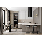 Кухонный гарнитур с фасадом в полоску Rainier Kitchen Set варинант исполнения - 3 | Loft Concept в Челябинске