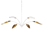 Люстра белая с плафонами в виде лепестков Delicate Flower варинант исполнения - 3 | Loft Concept в Челябинске