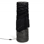 Напольная лампа черная с текстильными элементами "ЯРВИ" варинант исполнения - 8 | Loft Concept в Челябинске