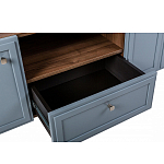 ТВ-тумба серая из массива бука с 2-мя дверками и ящиком Wenge Light варинант исполнения - 6 | Loft Concept в Челябинске