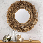 Зеркало из ротанга и сизаля WICKER MIRROR 100 варинант исполнения - 3 | Loft Concept в Челябинске