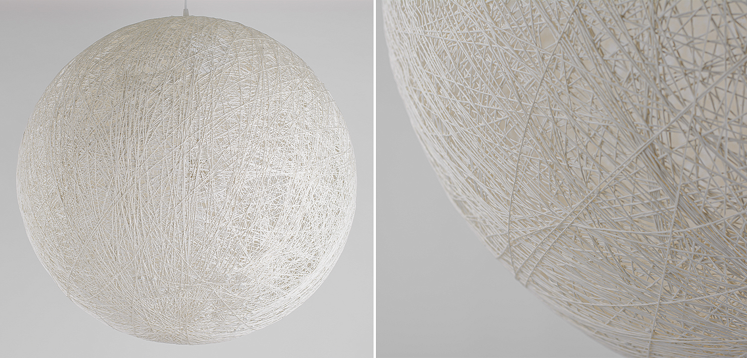 Подвесной светильник Moooi Thread Papier Mache Lamp white Подвесной светильник Moooi Thread Papier Mache Lamp white - Loft-Concept в Челябинске
