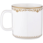 Кружка из фарфора белая с изображением лошади 400 мл Porcelain Horse Set варинант исполнения - 1 | Loft Concept в Челябинске