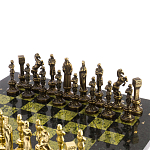 Шахматы Ренессанс из бронзы с доской из натурального камня Змеевик Decorative Thematic Chess варинант исполнения - 2 | Loft Concept в Челябинске