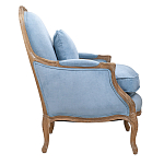 Кресло Ava Classical Armchair light blue velour варинант исполнения - 2 | Loft Concept в Челябинске