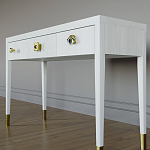 Дизайнерский Письменный стол Elsa Dreams White с тремя ящиками варинант исполнения - 2 | Loft Concept в Челябинске