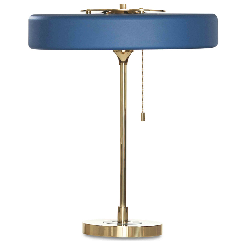 Настольная Bert Frank Revolve Table Lamp Blue Латунь Синий Настольная Bert Frank Revolve Table Lamp Blue Латунь Синий в Челябинске | Loft Concept