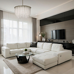 Люстра круглая с прозрачными стеклянными трубками Nembus варинант исполнения - 12 | Loft Concept в Челябинске