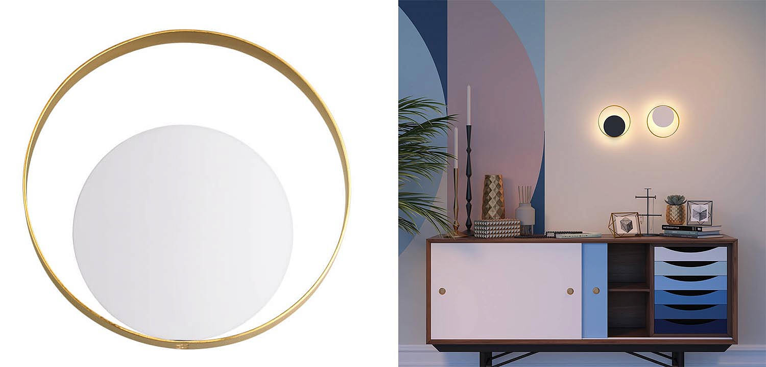Бра Globo Ocular Sconce Circle White Бра Globo Ocular Sconce Circle White - Loft-Concept в Челябинске