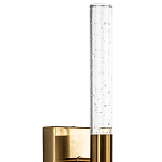 Бра со стеклянным плафоном латунь Gileberte Glass Tube Wall Lamp Brass варинант исполнения - 3 | Loft Concept в Челябинске