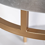 Столик журнальный серебристый с круглой столешницей Showing Refinement варинант исполнения - 2 | Loft Concept в Челябинске