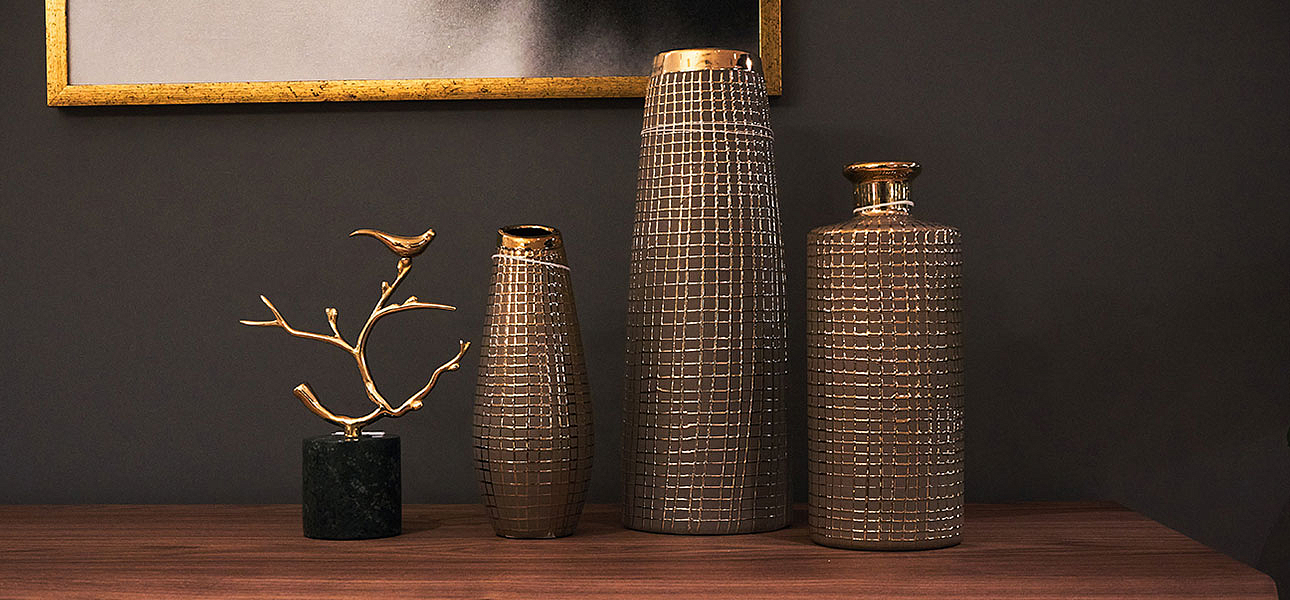 Ваза Golden mesh 25 Ваза Golden mesh 25 - Loft-Concept в Челябинске