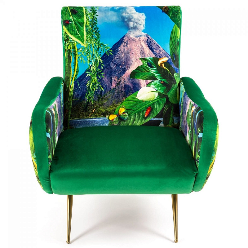 Кресло Seletti Armchair Volcano Бирюзовый Зеленый Латунь Кресло Seletti Armchair Volcano Бирюзовый Зеленый Латунь в Челябинске | Loft Concept