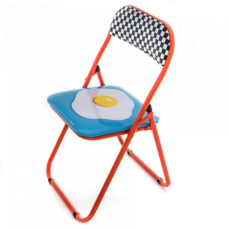 Стул Seletti Folding Chair Egg Мульти Красный Стул Seletti Folding Chair Egg Мульти Красный в Челябинске | Loft Concept