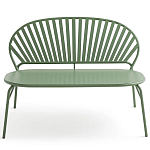 Зелёная скамья из стали Goodwin Metal Bench Green варинант исполнения - 5 | Loft Concept в Челябинске