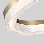 Люстра подвесная круглая светодиодная с золотым каркасом Ring Horizontal варинант исполнения - 2 | Loft Concept в Челябинске