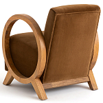 Кресло с круглыми деревянными подлокотниками Modesto Chair варинант исполнения - 4 | Loft Concept в Челябинске