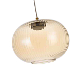 Подвесной светильник с янтарным рифленым стеклянным плафоном Ferm Living варинант исполнения - 5 | Loft Concept в Челябинске