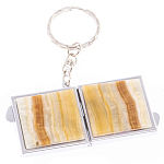 Зеркало брелок складное двухстороннее из натурального камня Оникс Silver Stone Mirrors варинант исполнения - 5 | Loft Concept в Челябинске