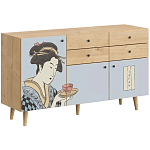 Буфет с принтом на дверцах Elise Cupboard варинант исполнения - 8 | Loft Concept в Челябинске