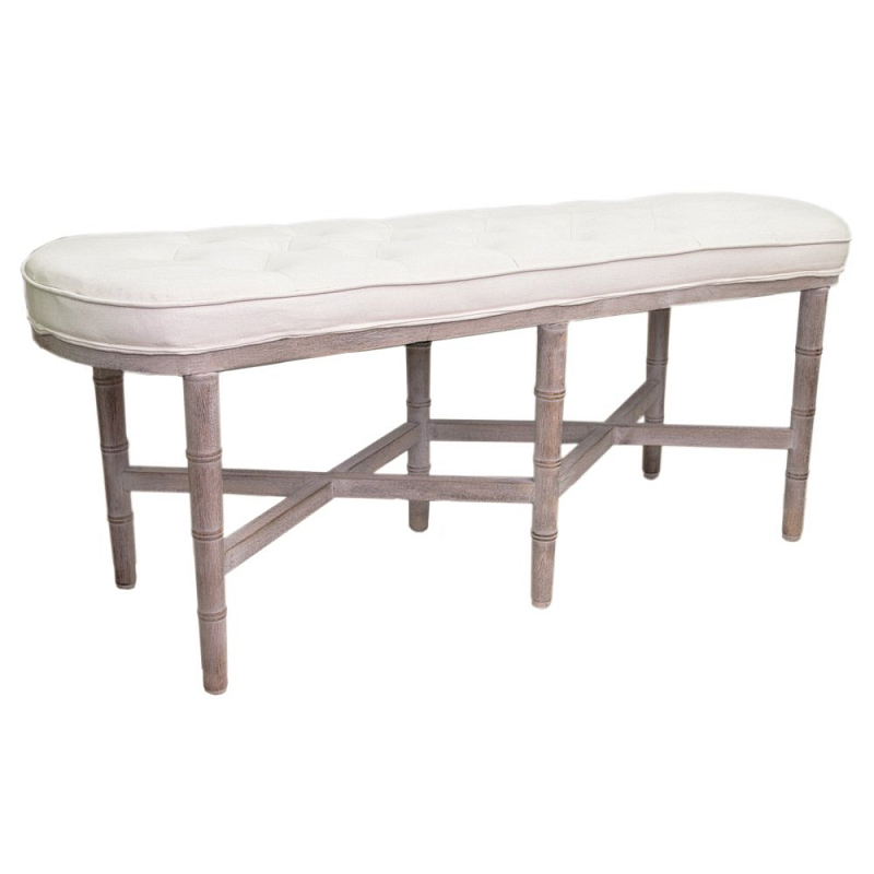 Банкетка Tufted Long Chateau Bench ivory ivory ( слоновая кость ) Банкетка Tufted Long Chateau Bench ivory ivory ( слоновая кость ) в Челябинске | Loft Concept