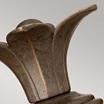 Бра для ванных комнат с прозрачным стеклянным плафоном в форме ананаса и декоративным основанием с рельефным узором Hinkley варинант исполнения - 8 | Loft Concept в Челябинске