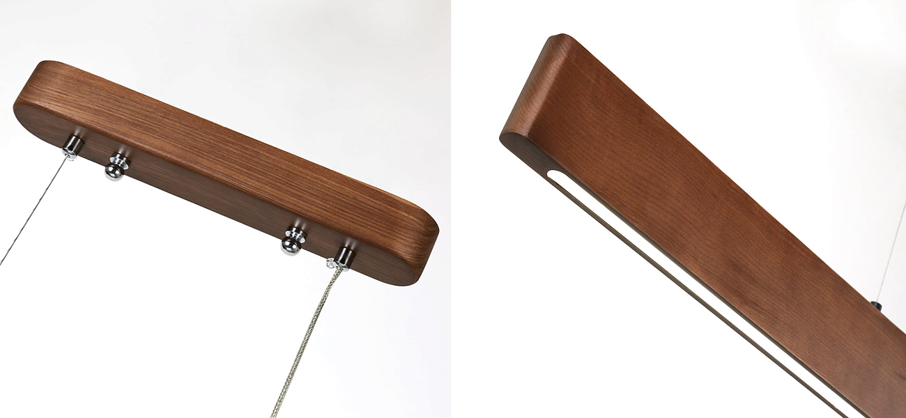 Люстра из натурального дерева Line Pendant Люстра из натурального дерева Line Pendant - Loft-Concept в Челябинске