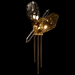 Бра с 2-мя плафонами из стекла и металла и вертикальными подвесками Gilded Mirage  варинант исполнения - 4 | Loft Concept в Челябинске