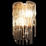 Бра с эффектом стекающего стекла и прозрачными трубками Textured Glass варинант исполнения - 5 | Loft Concept в Челябинске