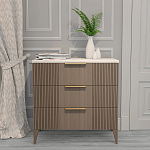 Комод коричневый с 3-мя ящиками на 4-х ножках Harper Line варинант исполнения - 1 | Loft Concept в Челябинске