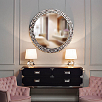 Настольная лампа с кремовым абажуром на граненном основании Crystal Facets варинант исполнения - 2 | Loft Concept в Челябинске