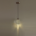 Подвесной светильник с плафоном в форме капли Crystal Transparent Drop варинант исполнения - 5 | Loft Concept в Челябинске