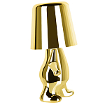 Настольная лампа фигурная золотого цвета с гладким абажуром Высота 19 см Sophia варинант исполнения - 4 | Loft Concept в Челябинске