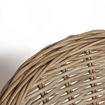 Кресло из ротанга с подушкой Nest бежево-серое варинант исполнения - 5 | Loft Concept в Челябинске