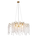 Люстра c подвесками из прозрачного хрусталя Диаметр 85 см FAIRYTREE Light варинант исполнения - 1 | Loft Concept в Челябинске