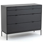 Комод из металла и кожи Guarin Chest of Drawers варинант исполнения - 1 | Loft Concept в Челябинске