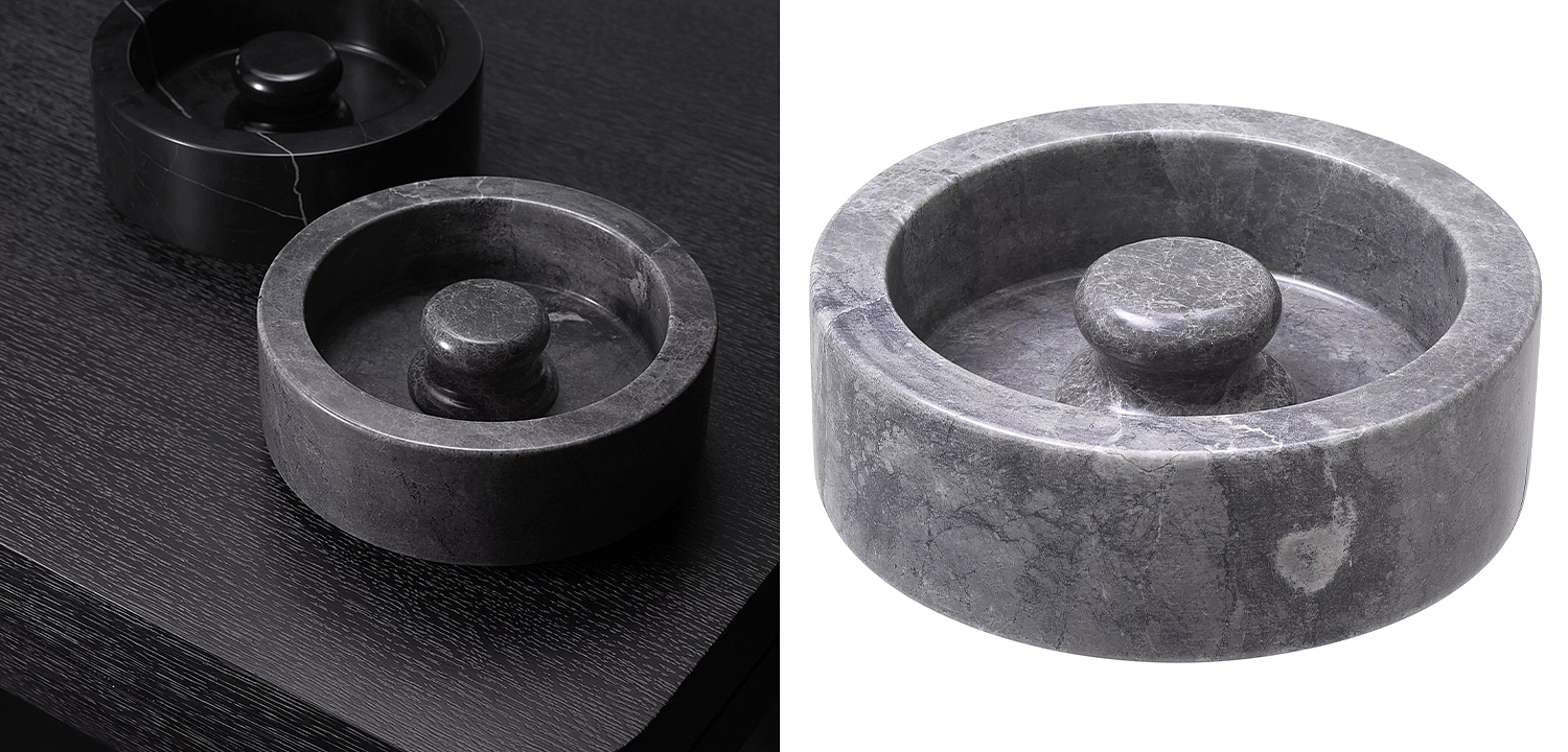 Пепельница Eichholtz Ashtray Poulsen Grey Пепельница Eichholtz Ashtray Poulsen Grey - Loft-Concept в Челябинске