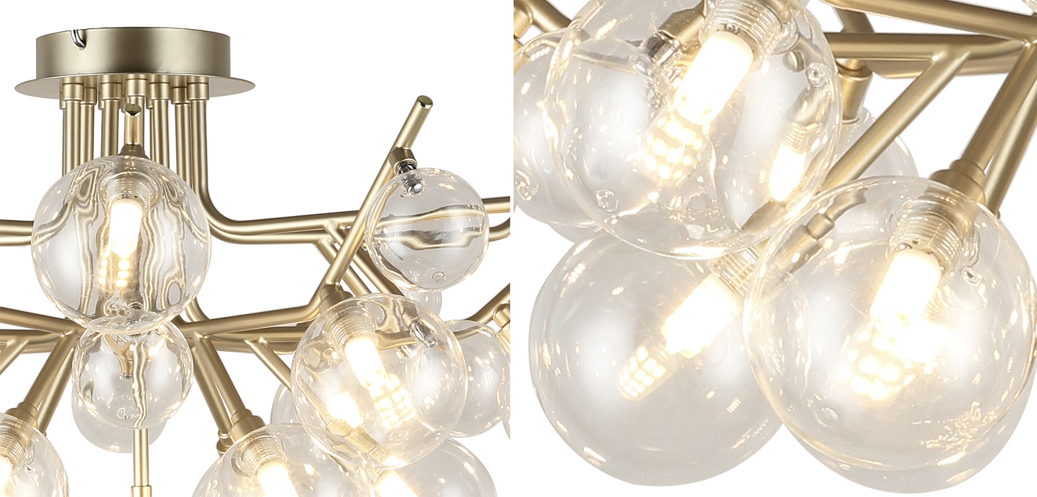 Люстра Berries Chandelier Flower clear 18 Люстра Berries Chandelier Flower clear 18 - Loft-Concept в Челябинске
