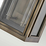 Настенный фонарь прямоугольной формы цвета состаренная латунь с двумя лампами Hinkley варинант исполнения - 3 | Loft Concept в Челябинске