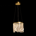 Подвесной светильник цилиндрической формы с прозрачным волнистым плафоном Wave Line варинант исполнения - 3 | Loft Concept в Челябинске