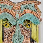 Арт-Объект из нитей Абстрактный портрет Joana Schneider  варинант исполнения - 1 | Loft Concept в Челябинске