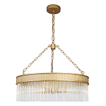 Люстра подвесная круглая со стеклянными трубками Nembus варинант исполнения - 1 | Loft Concept в Челябинске