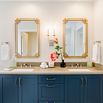 Зеркало прямоугольной металлической рамой с эффектом состаривания Accommodation варинант исполнения - 1 | Loft Concept в Челябинске