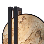 Бра из двух каменных дисков в металлической раме Constellation варинант исполнения - 2 | Loft Concept в Челябинске