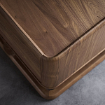 Прикроватный деревянный столик с 2-мя ящиками Moon Walnut Furniture варинант исполнения - 4 | Loft Concept в Челябинске