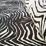 Мебельная ткань Шенилл черно-белый принт 140 см T3-1 варинант исполнения - 2 | Loft Concept в Челябинске