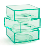 Стол журнальный в форме кубов Acrylic Furniture Lumina Mint Breeze варинант исполнения - 1 | Loft Concept в Челябинске