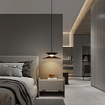 Подвесной светильник черного цвета из металла Obsidian Touch варинант исполнения - 5 | Loft Concept в Челябинске